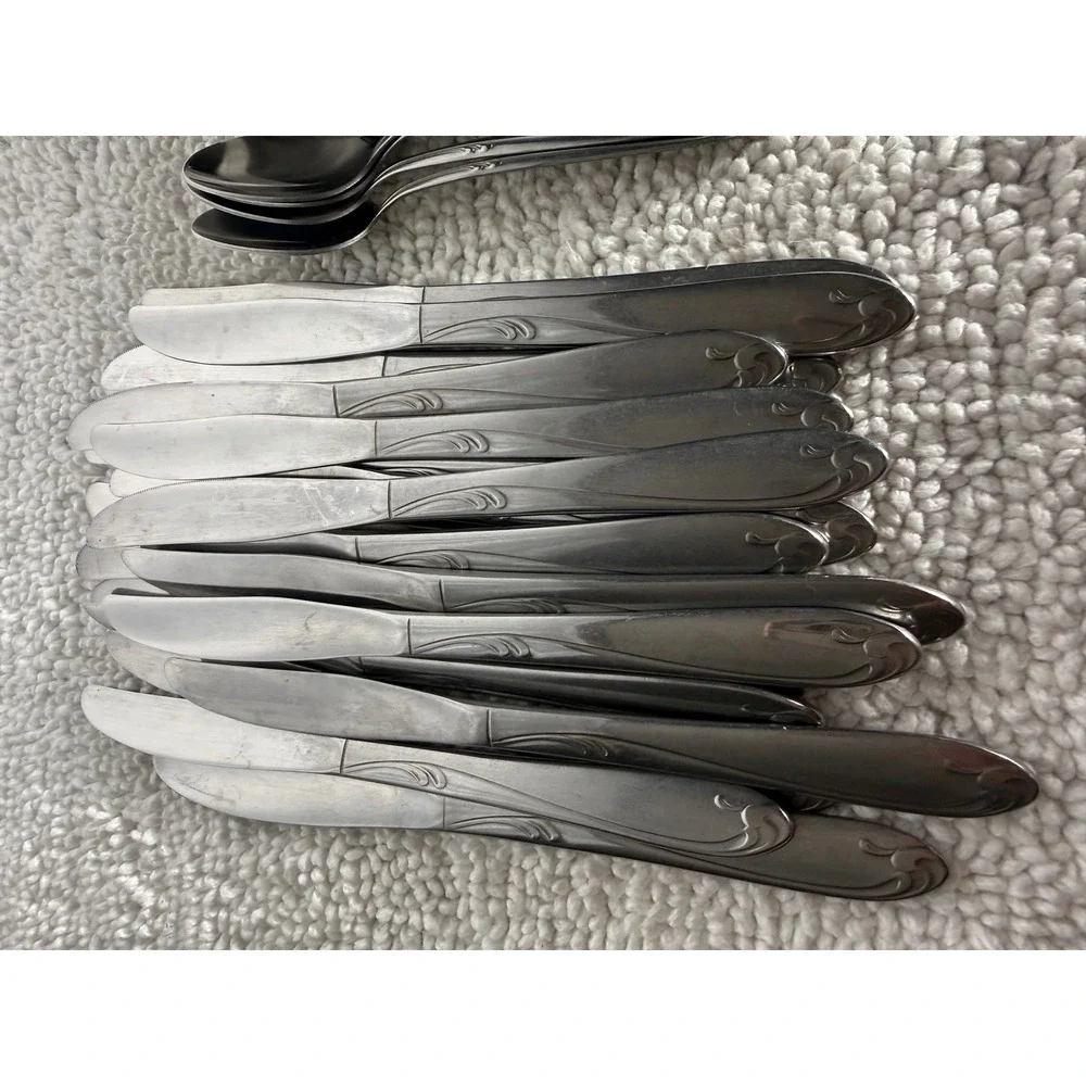 Simeon L. & George H. Rogers Co‎ Stainless Flatware Enchantment Set 77pc